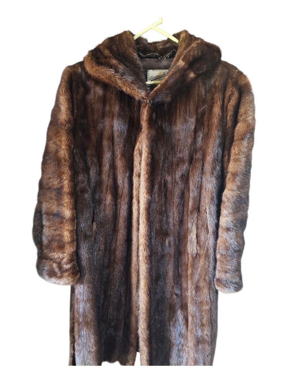 Vintage 1960s Fort Atkinson Fur Co. Full-Length Genuine Brown Mink Coat – Size L